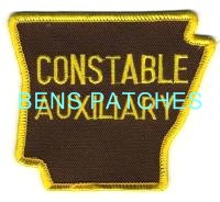 ARKANSAS,FAYETTEVILLE POLICE CONSTABLE AUXILIARY 1 STATE SHAPED_wm